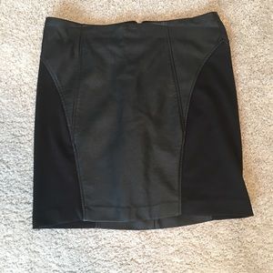 2 of $15. Dynamite faux leather panel skirt
